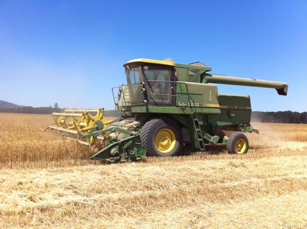 The catching machine 'Chicken cat harvester' used in the field