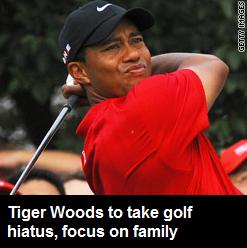 Tiger Woods: Time for Golf Hiatus